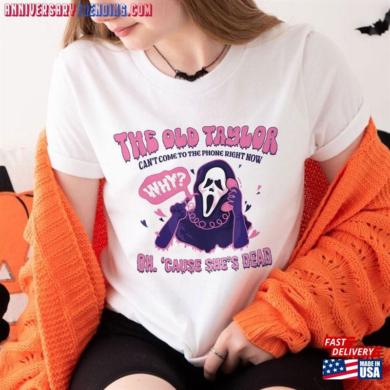 Halloween Era Sweatshirt She Cant Come To The Phone Right Now Shirt T-Shirt Hoodie