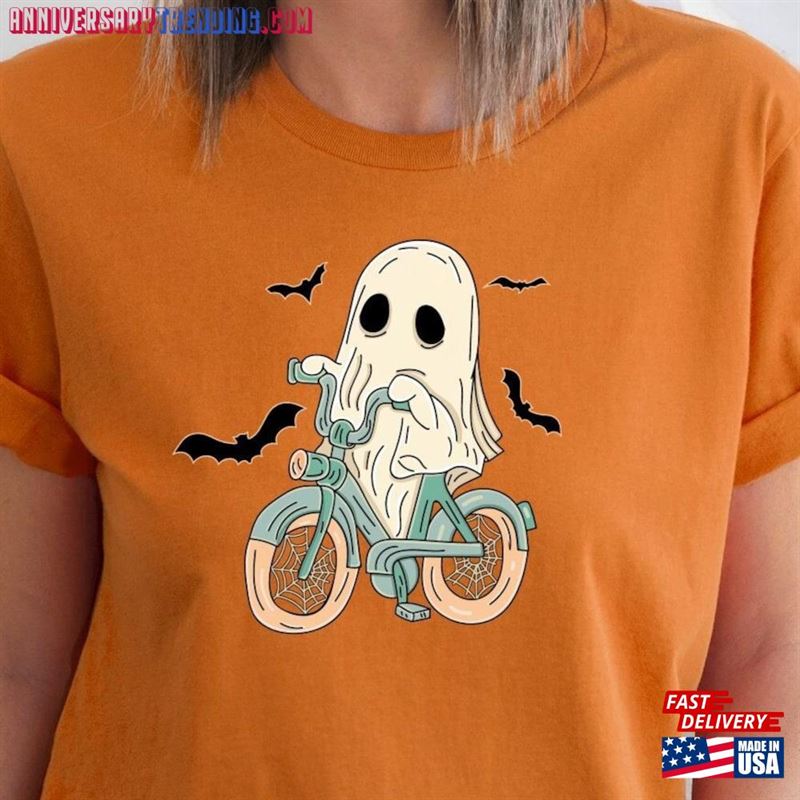 Halloween Ghost Bicycle Shirt Gift Horror Classic Sweatshirt