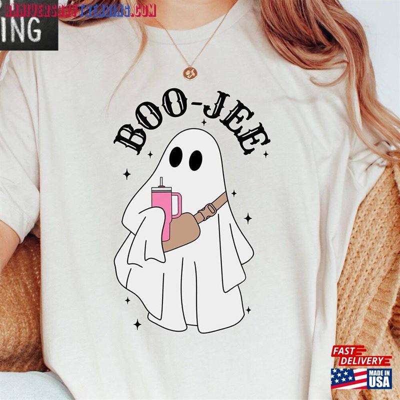 Halloween Ghost Shirt Boo Jee Spooky Tee Unisex Sweatshirt