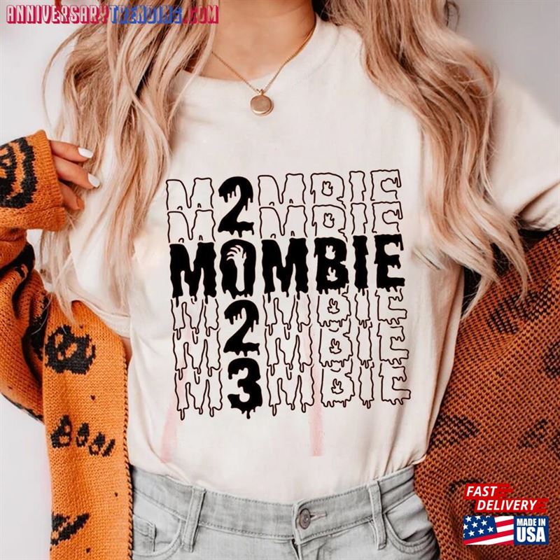 Halloween Mom Sweatshirt Mombie 2023 Shirt Spooky Classic Unisex