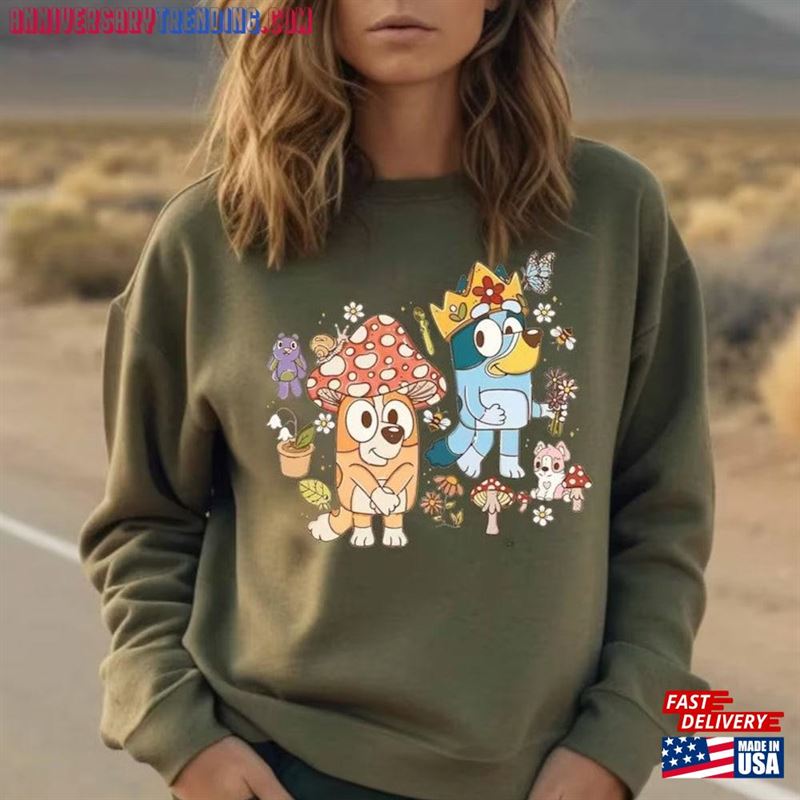 Halloween Mushroom Bingo Unisex T-Shirt Bluey King Floral Comfort Color World Sweatshirt Hoodie