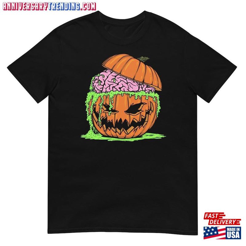 Halloween Pumpkin Brains T-Shirt Hoodie Classic