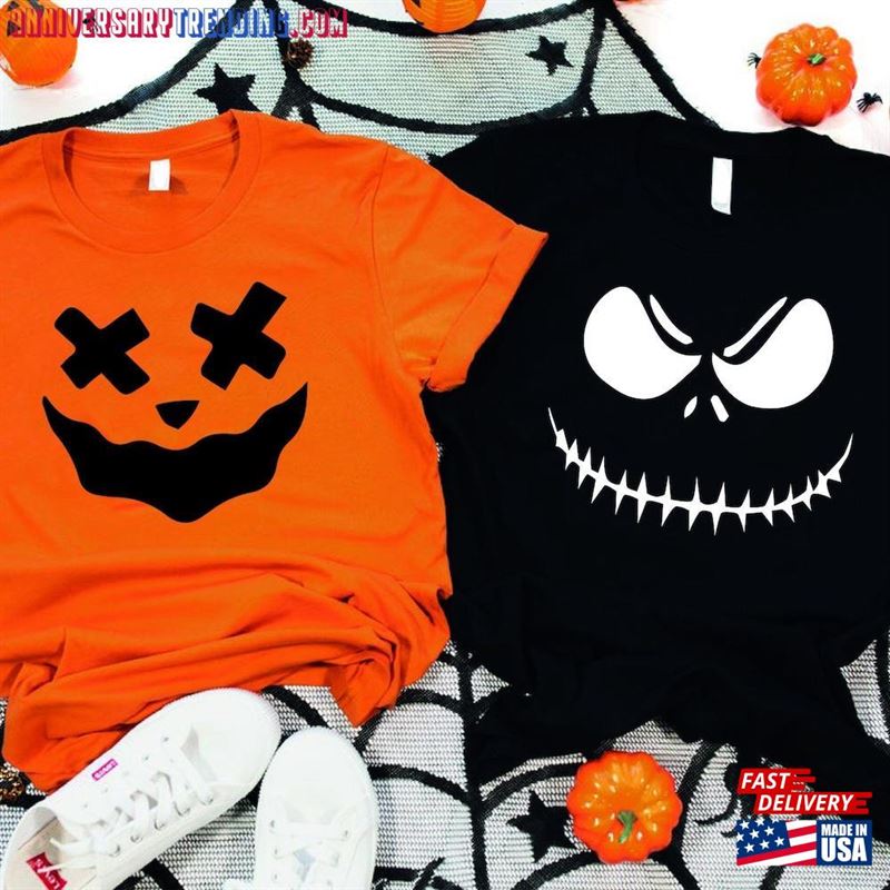 Halloween Sweatshirt Pumpkin Face Classic