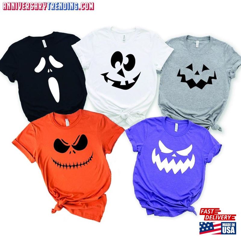 Halloween Sweatshirt Pumpkin Face Classic