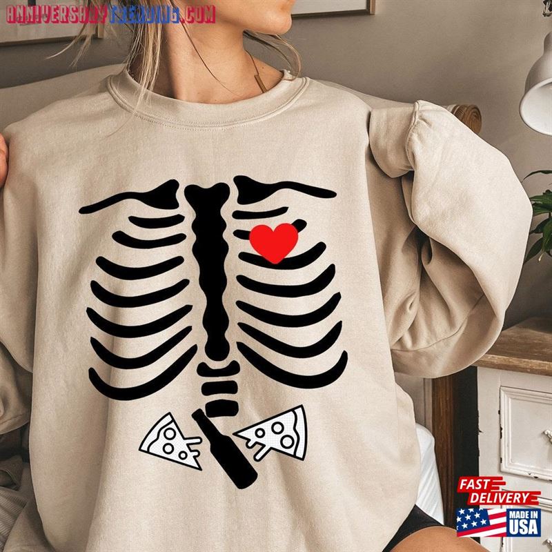 Halloween Sweatshirt Skeleton Xray Unisex