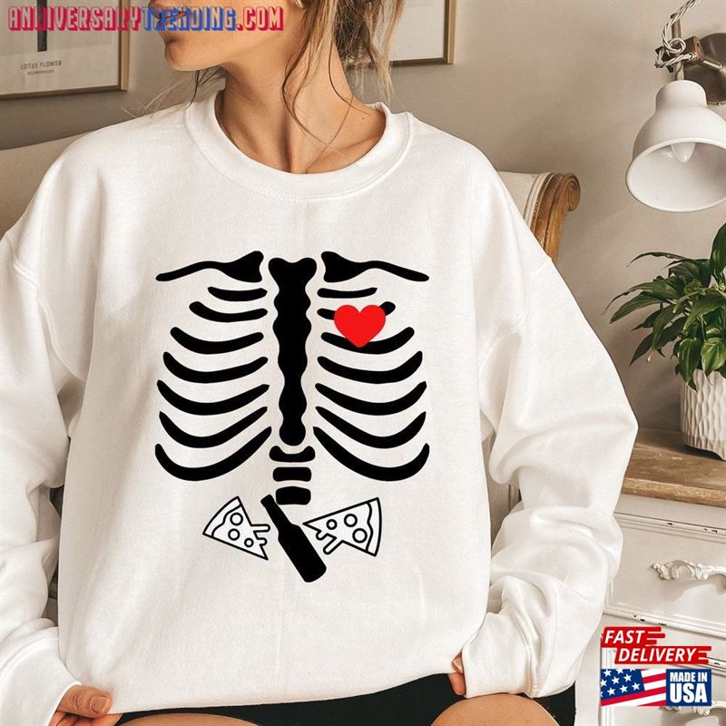 Halloween Sweatshirt Skeleton Xray Unisex