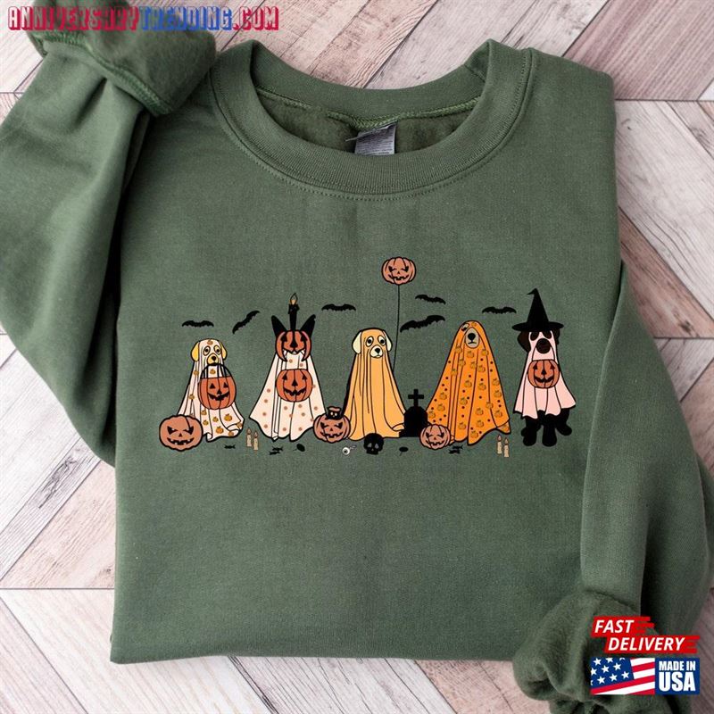 Halloween Sweatshirt Sweater Ghost T-Shirt