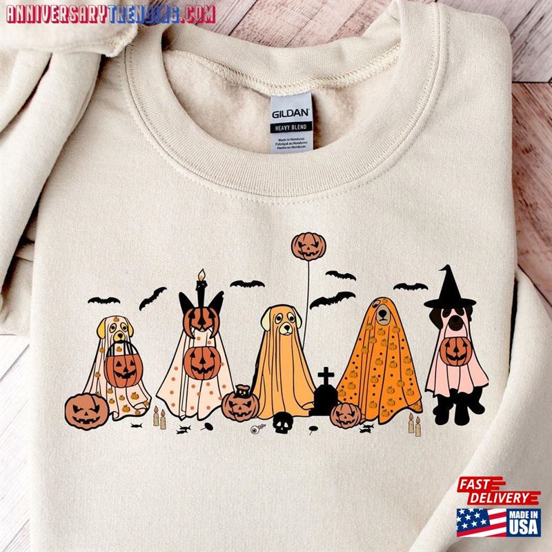 Halloween Sweatshirt Sweater Ghost T-Shirt