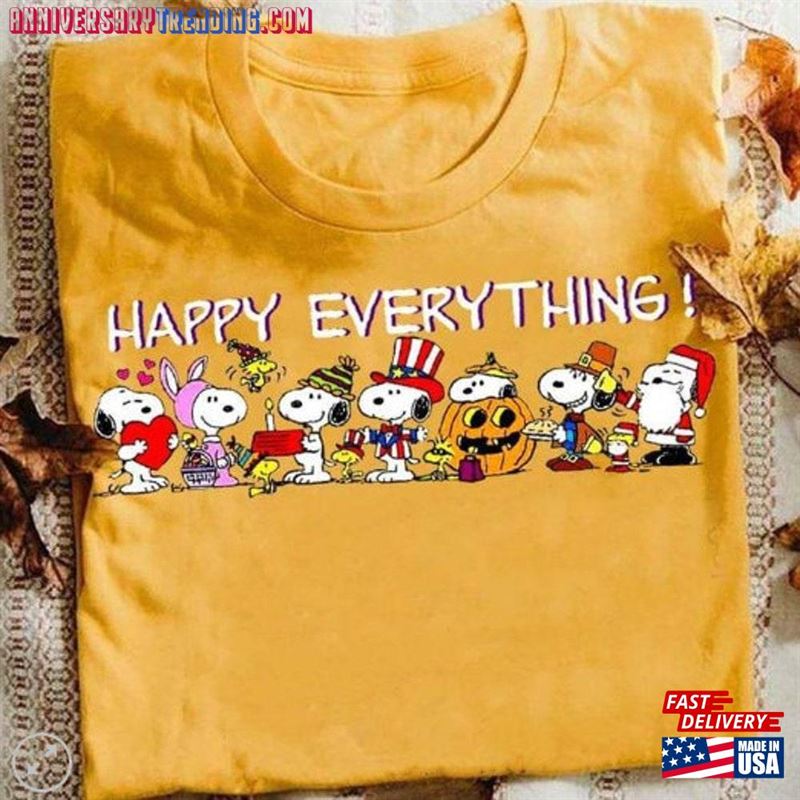 Happy Everything Snoopy Halloween T-Shirt Cute Cartoon Sweatshirt Hoodie