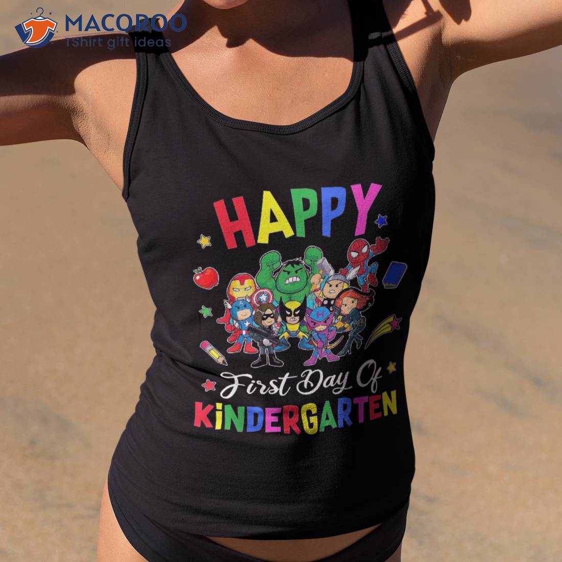 Happy First Day 1st Grade Superheroes Back To School Shirt