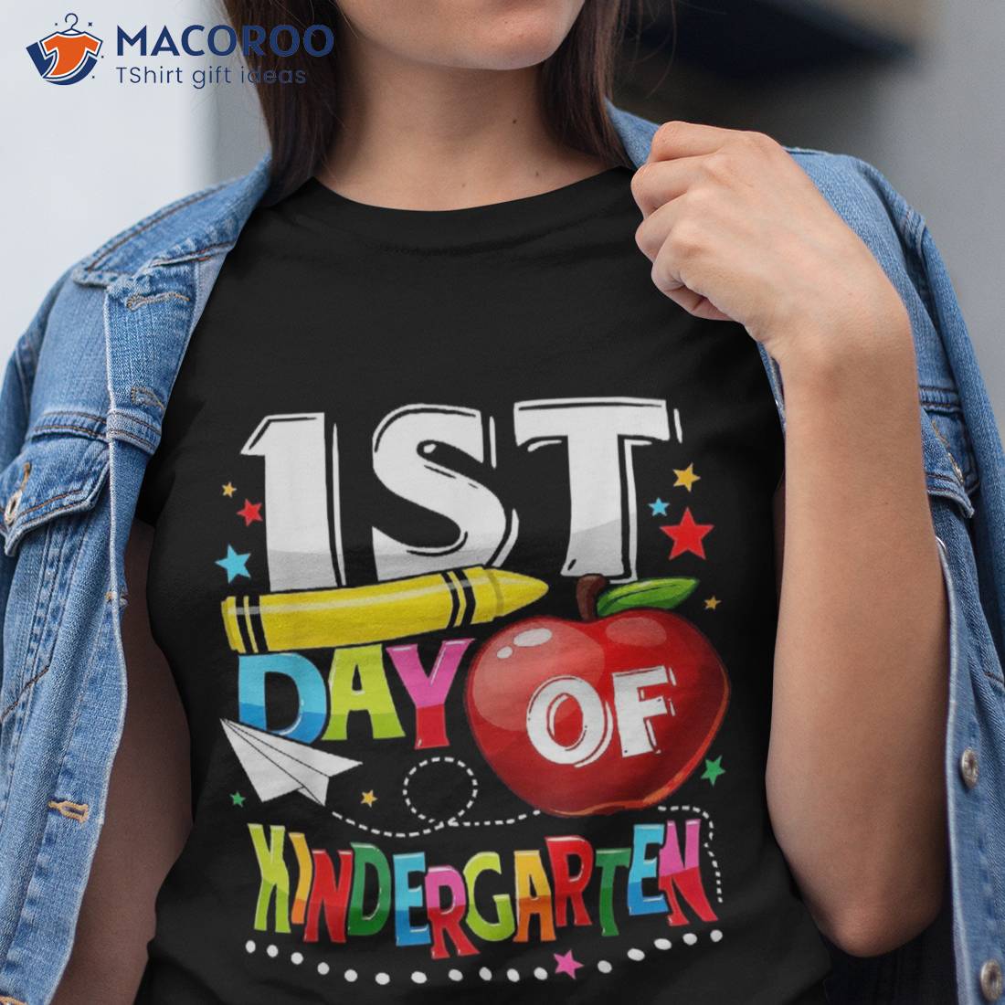 Happy First Day Of Kindergarten Teacher Funny Back To School Shirt