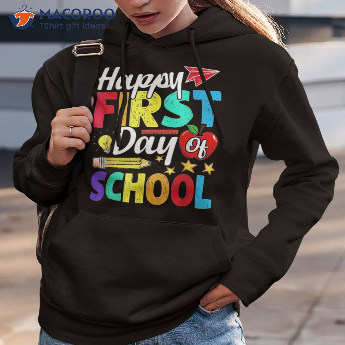 Happy First Day Of School Cute Funny Back To Shirt