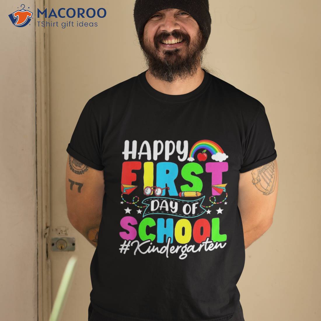 Happy First Day Of School Shirt Teachers Kids Kindergarten