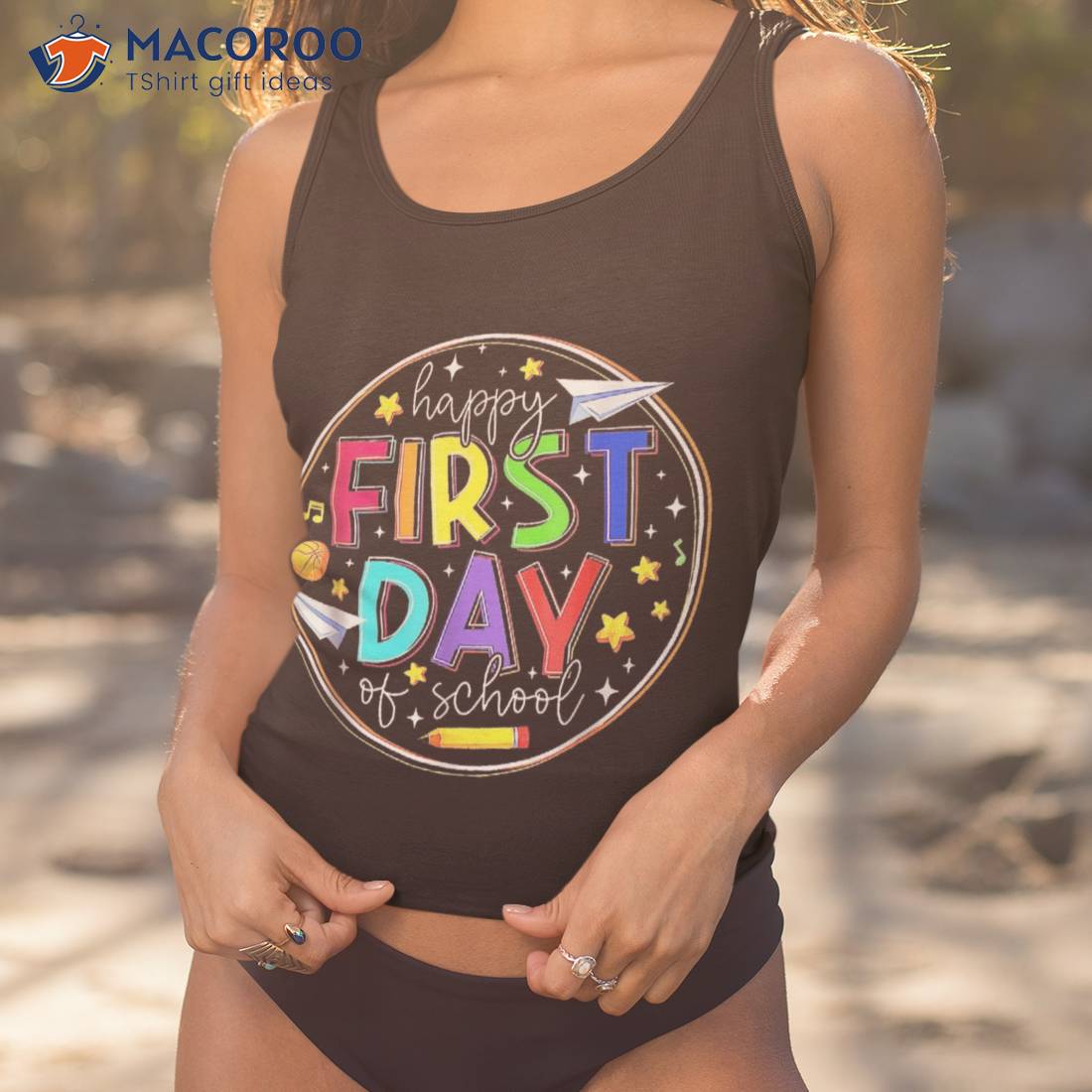 Happy First Day Of School Teacher Back To Student Shirt