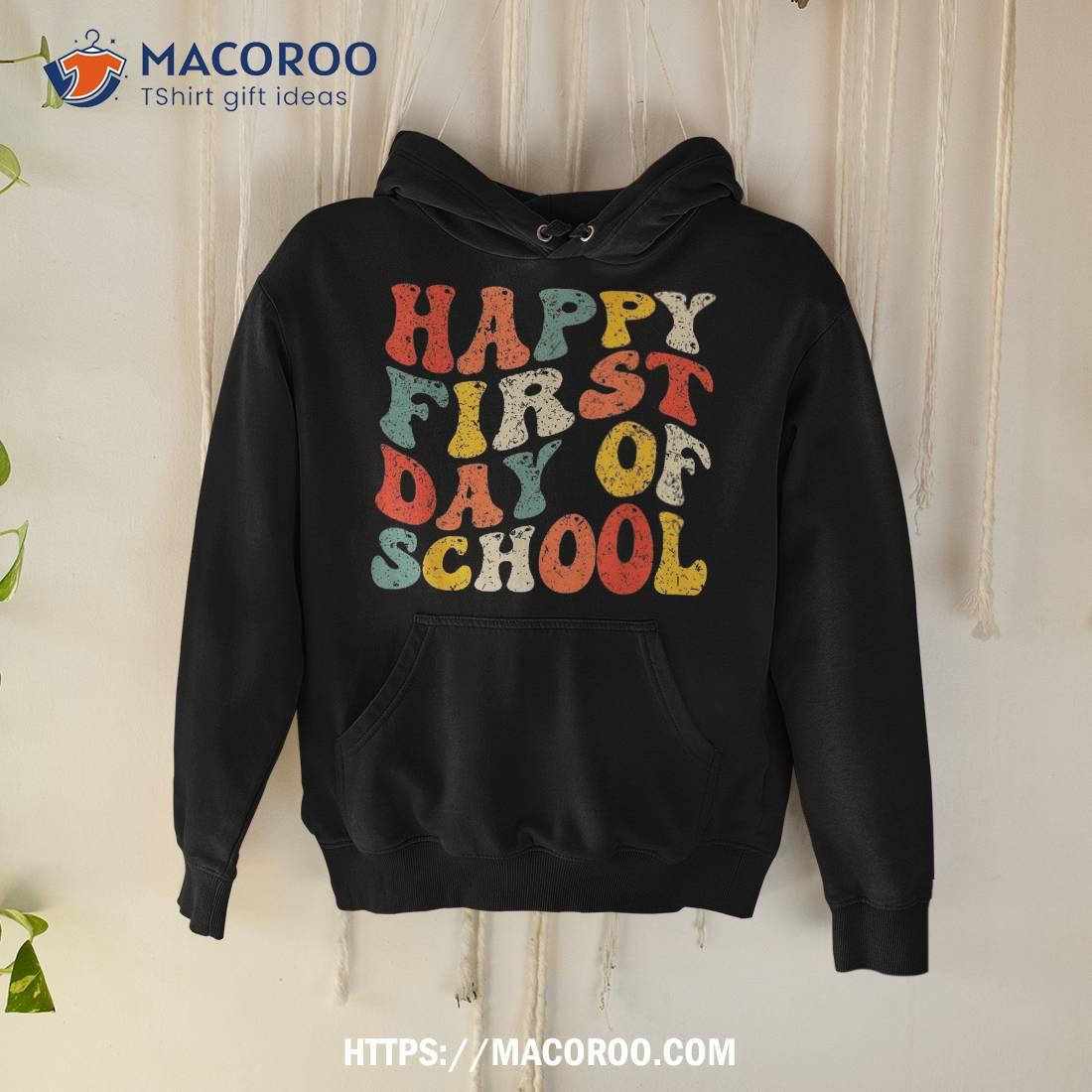 Happy First Day Of School Teacher Boys Kids Back To Shirt