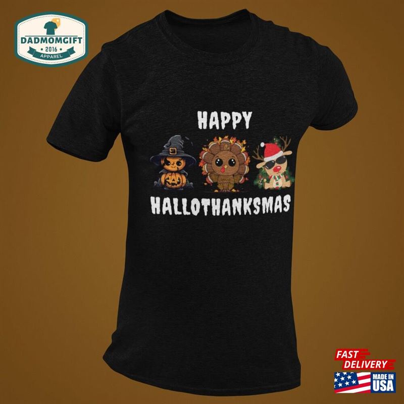 Happy Hallothanksmas Pod Classic T-Shirt