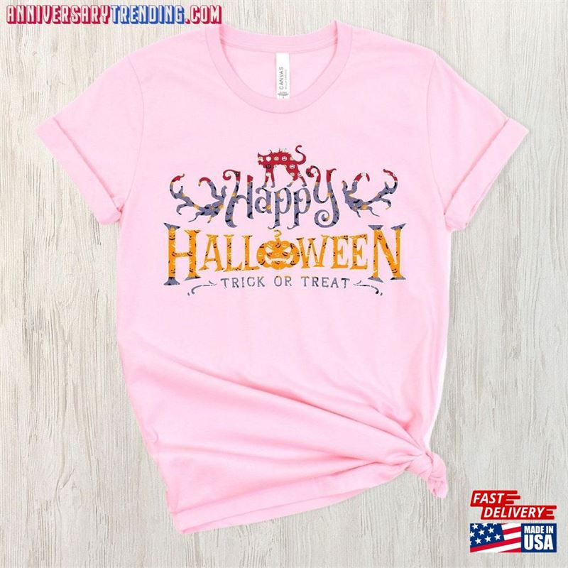 Happy Halloween Shirt Funny Spooky Mama Tshirt For Women Kid T-Shirt Sweatshirt