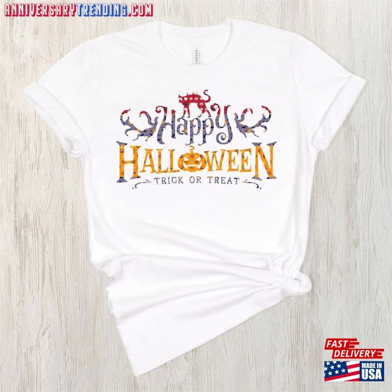 Happy Halloween Shirt Funny Spooky Mama Tshirt For Women Kid T-Shirt Sweatshirt