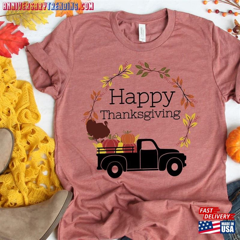 Happy Thanksgiving Shirt Pumpkin Tee Family Sweatshirt Hoodie