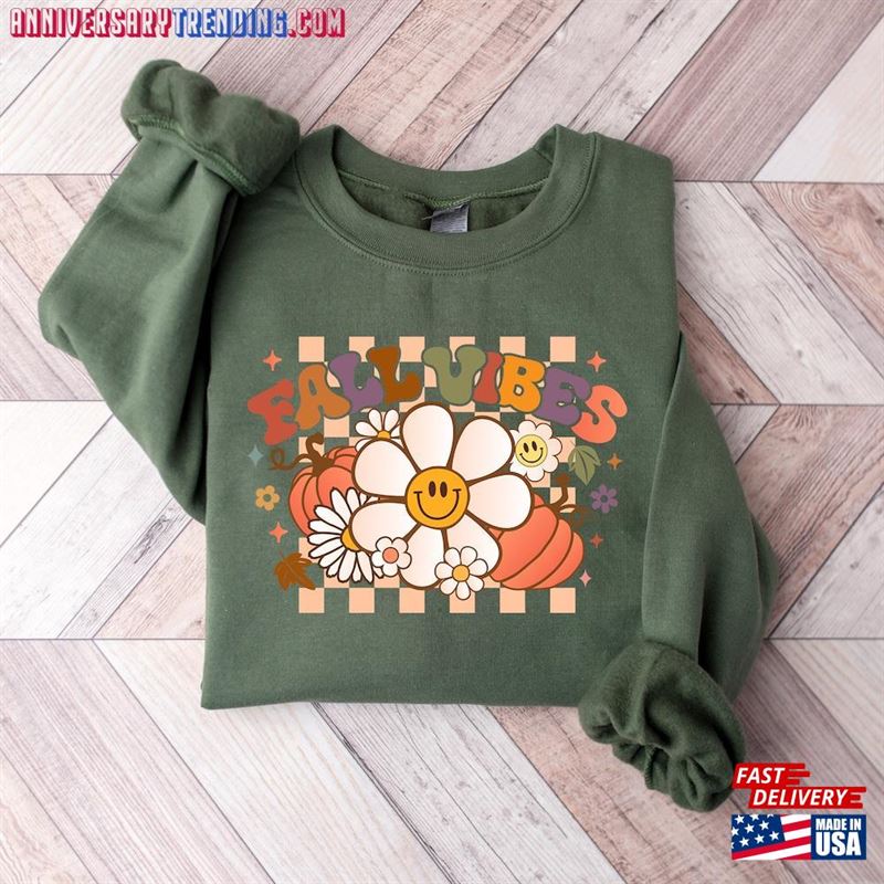 Happy Thanksgiving Sweatshirt Fall Vibes 2023 Shirt Hoodie Unisex