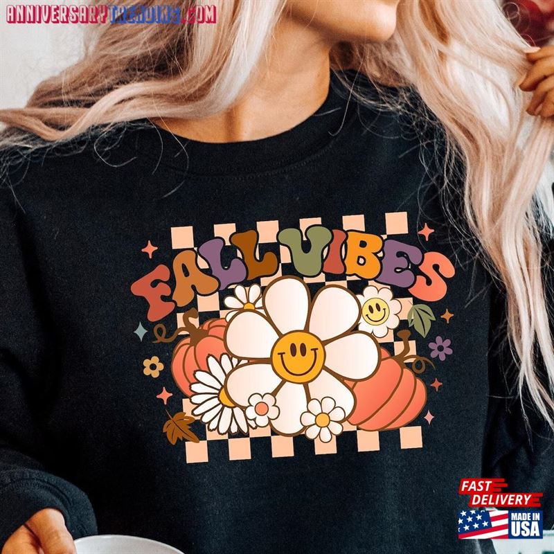 Happy Thanksgiving Sweatshirt Fall Vibes 2023 Shirt Hoodie Unisex