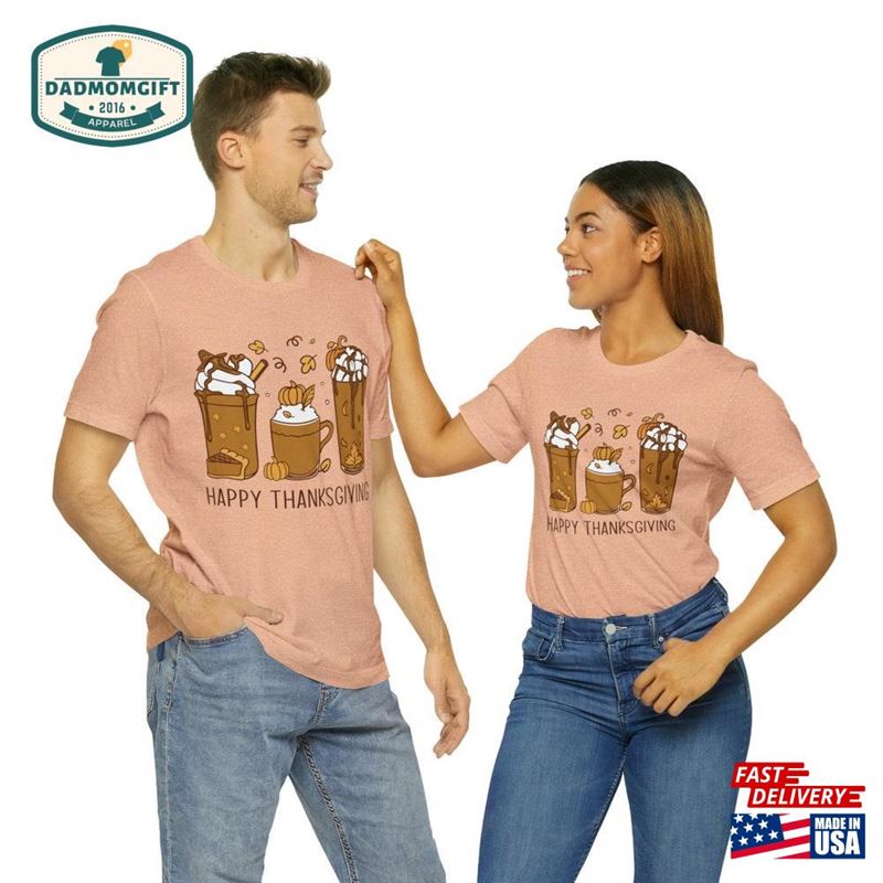 Happy Thanksgiving Unisex Jersey Short Sleeve Tee T-Shirt Sweatshirt