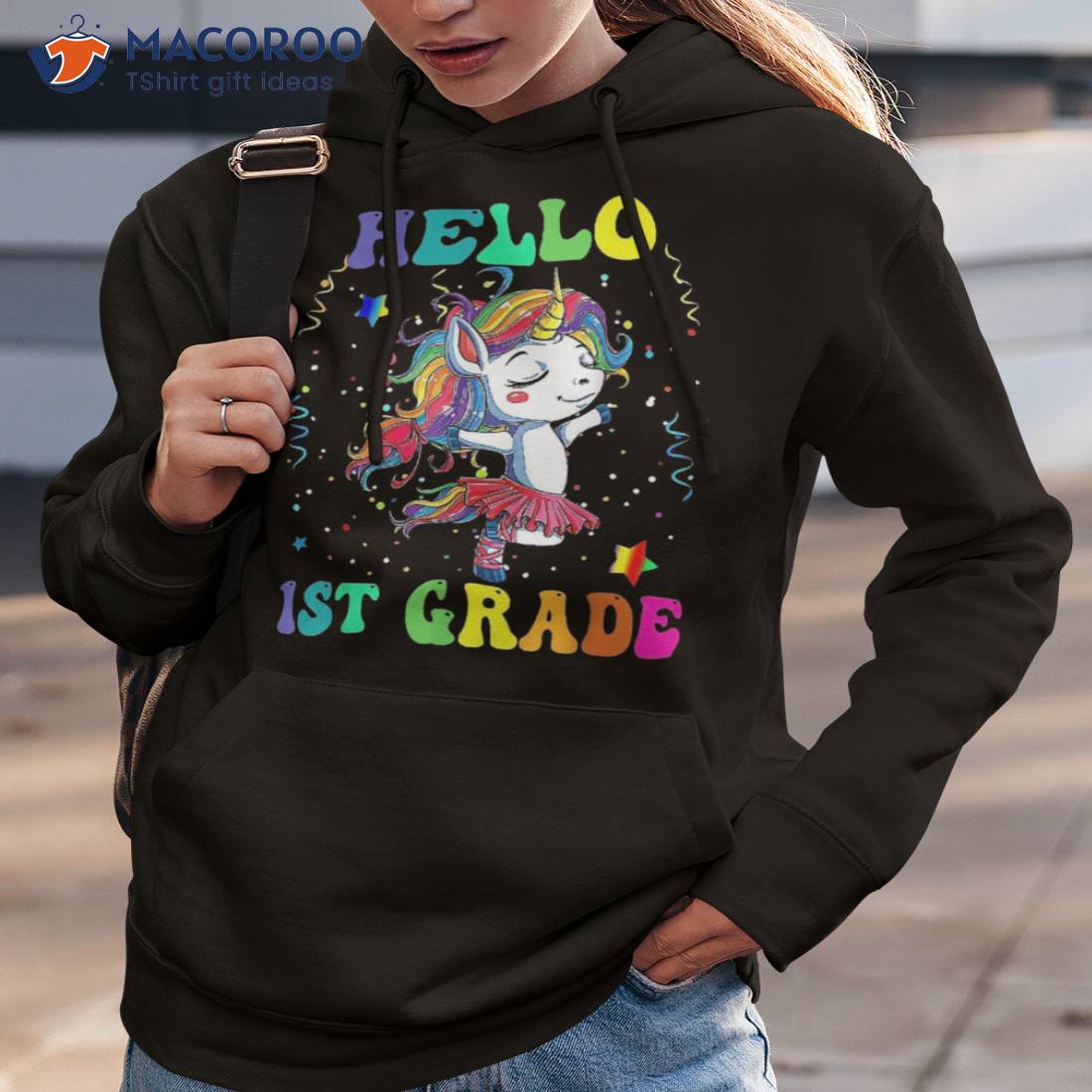 Hello 1st Grade Unicorn Dancing Back To School Student Shirt