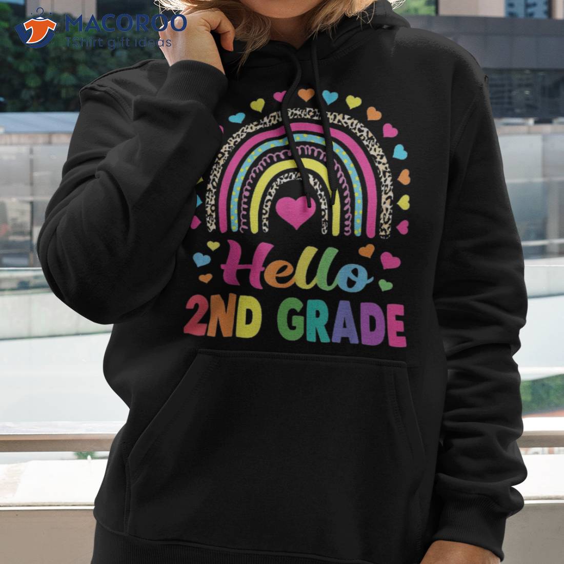 Hello 2nd Grade Teacher Funny Rainbow Lover Back To School Shirt