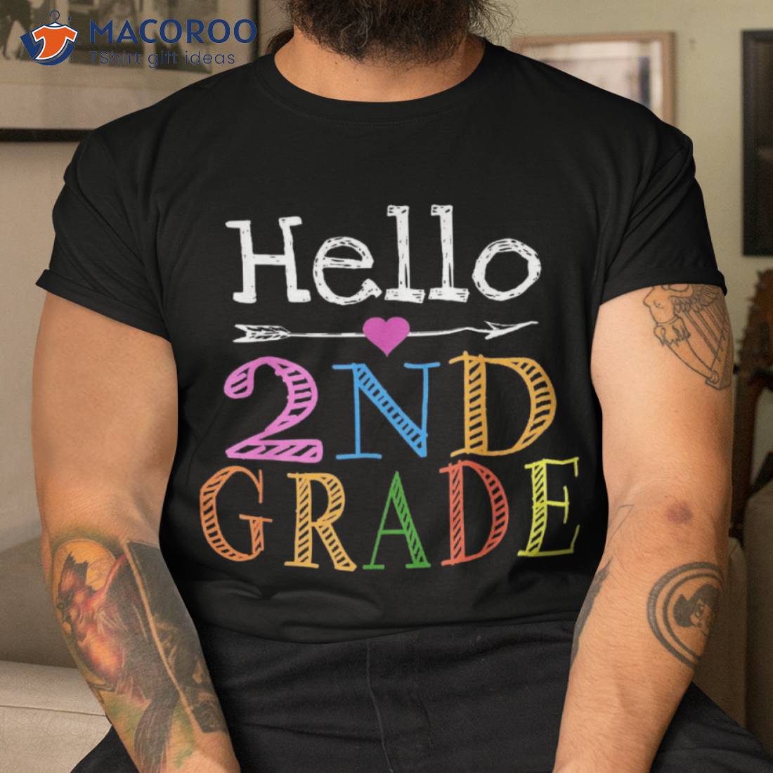 Hello 2nd Grade Teacher Student First Day Back To School Shirt