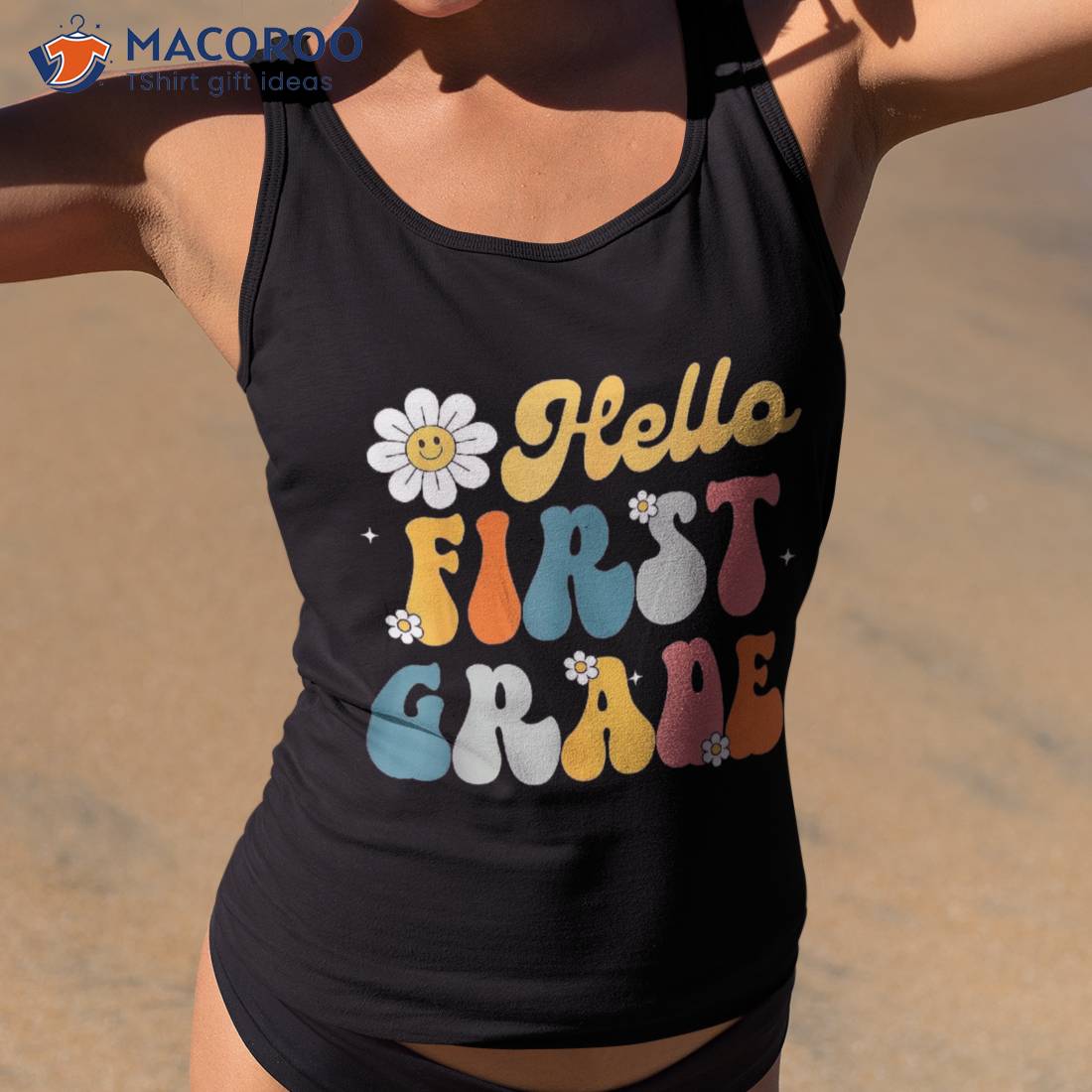 Hello First Grade Back To School 1st Kids Teacher Shirt