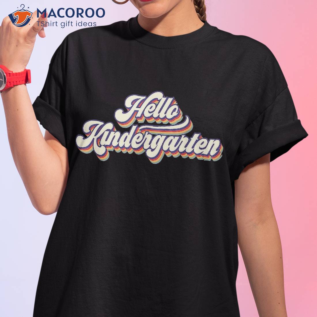 Hello Kindergarten Back To School 1st Day Vintage Retro Shirt