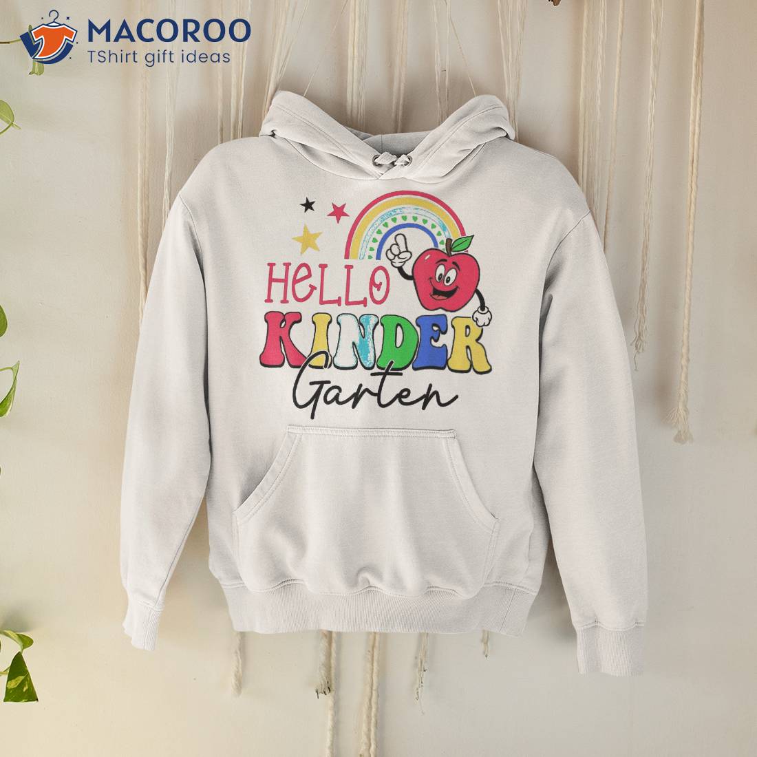 Hello Kindergarten Grade Back To School Cute Rainbow Teacher Shirt