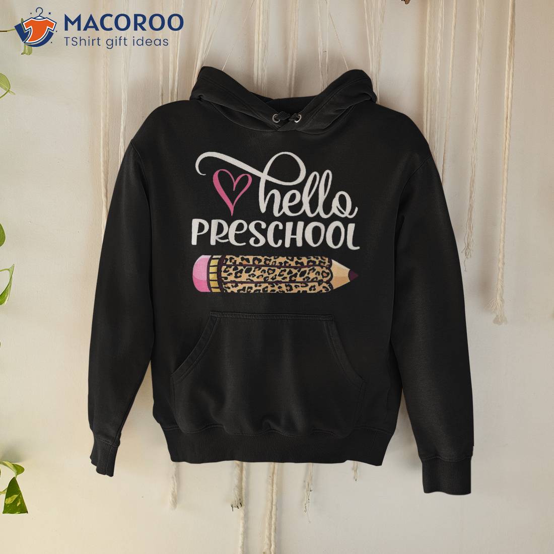 Hello Preschool Leopard Pencil Back To School Shirt