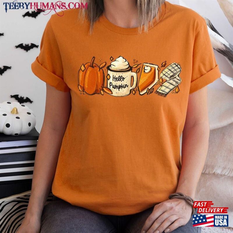 Hello Pumpkin Sweatshirt Thanksgiving Gift Sweater Classic