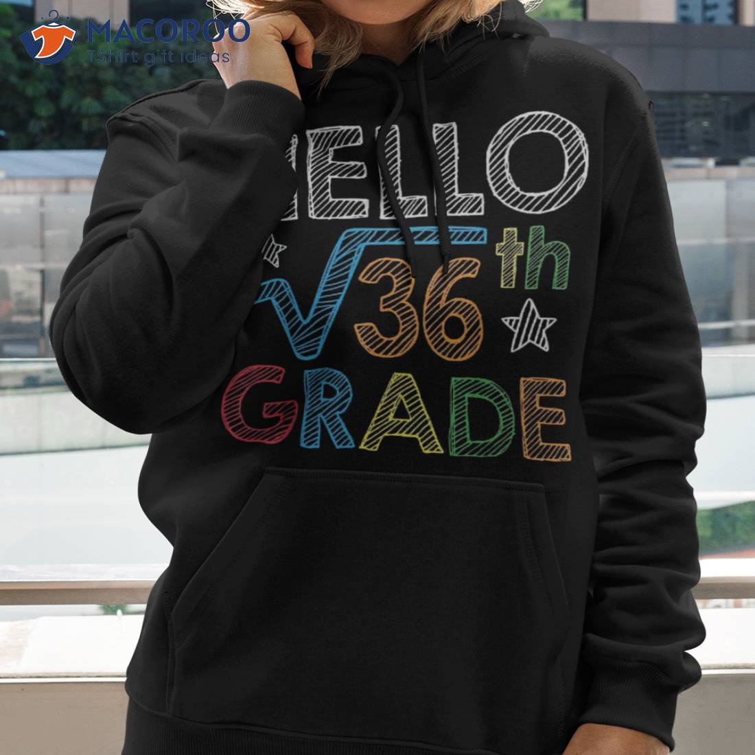 Hello Square Root 36 6th Grade Back To School Math Nerd Shirt