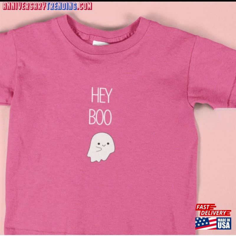 Hey Boo Shirt Halloween T-Shirt Season Sweatshirt Classic Hoodie