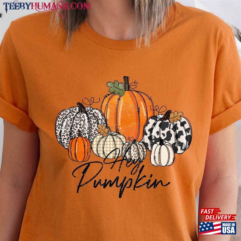 Hey Pumpkin Hello Fall Shirt Classic Sweatshirt