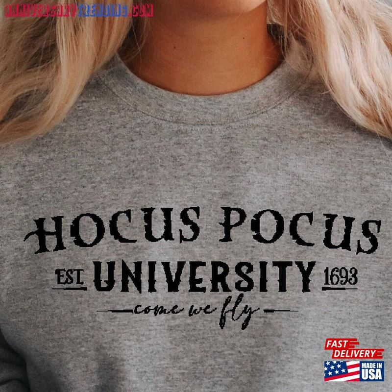 Hocus Pocus University Sweatshirt Halloween T-Shirt Hoodie