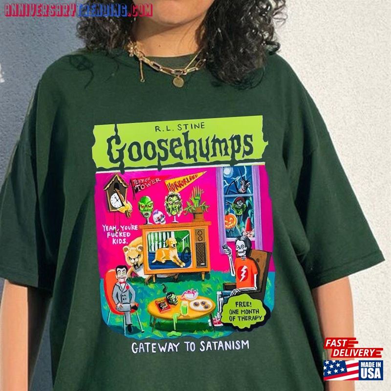 Horror Goosebumps Essential T-Shirt R L Stine Shirt One Day At Horrorland Sweatshirt Unisex