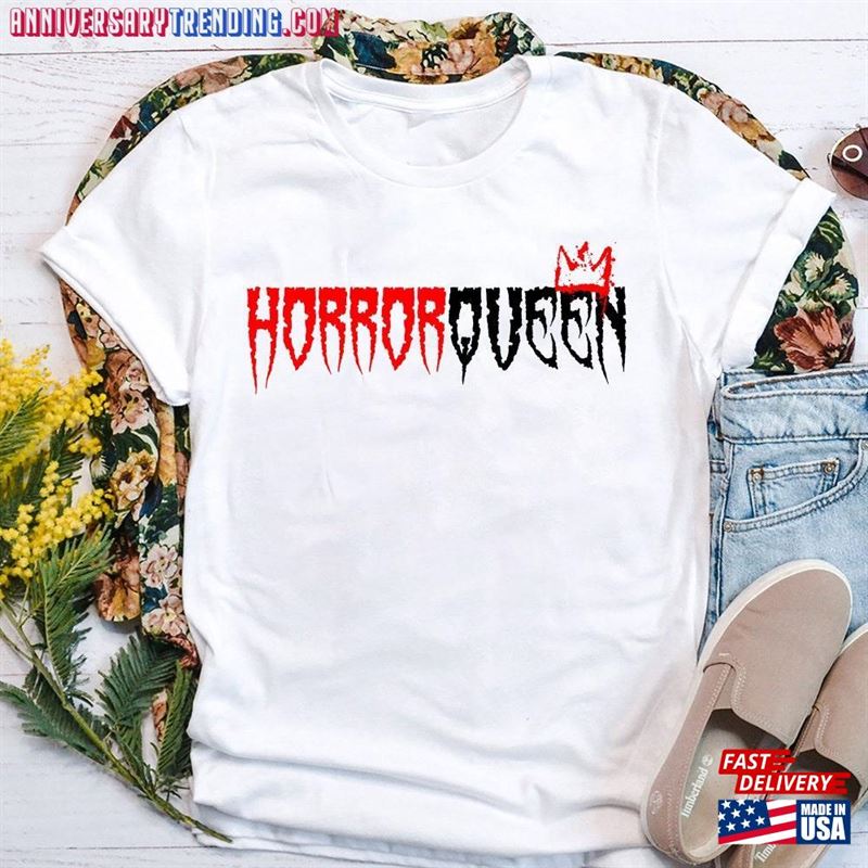 Horror Queens Shirt Sweatshirt Women Halloween Queen Sostume Classic Unisex