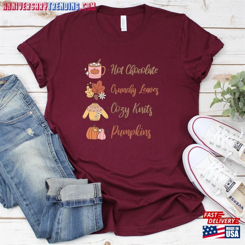 Hot Chocolate And Pumpkin Shirt Funny Thanksgiving Dinner Sweatshirt Classic