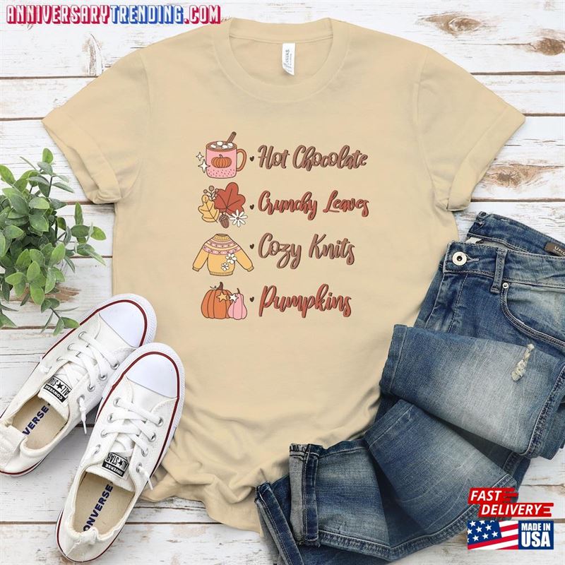 Hot Chocolate And Pumpkin Shirt Funny Thanksgiving Dinner Sweatshirt Classic