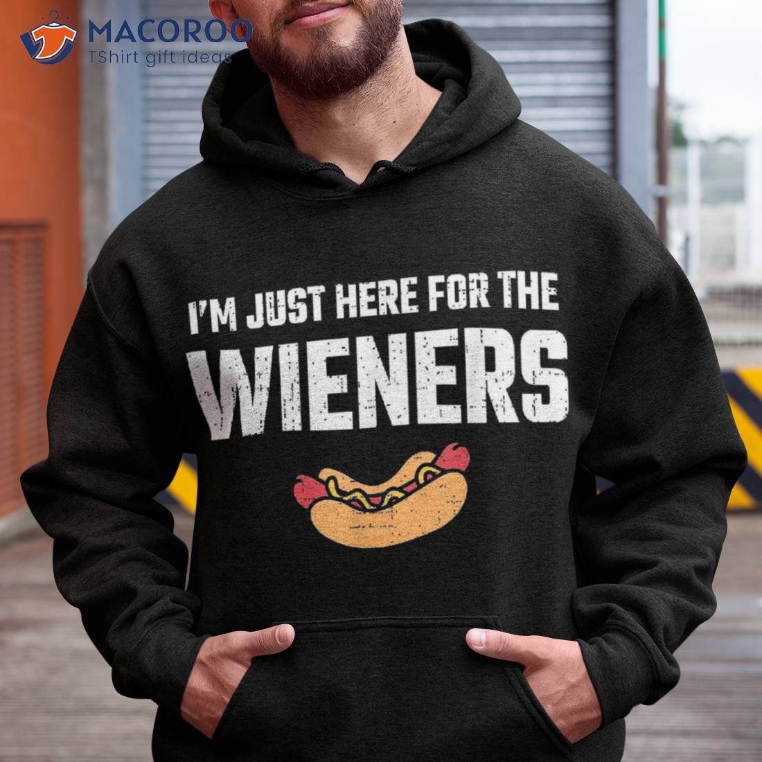 Hot Dog Im Just Here For The Wieners 4th Of July Shirt