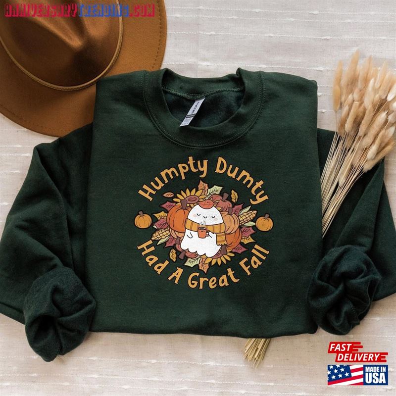 Humpty Dumpty Had A Great Fall Shirt Hello Pumpkin T-Shirt Unisex