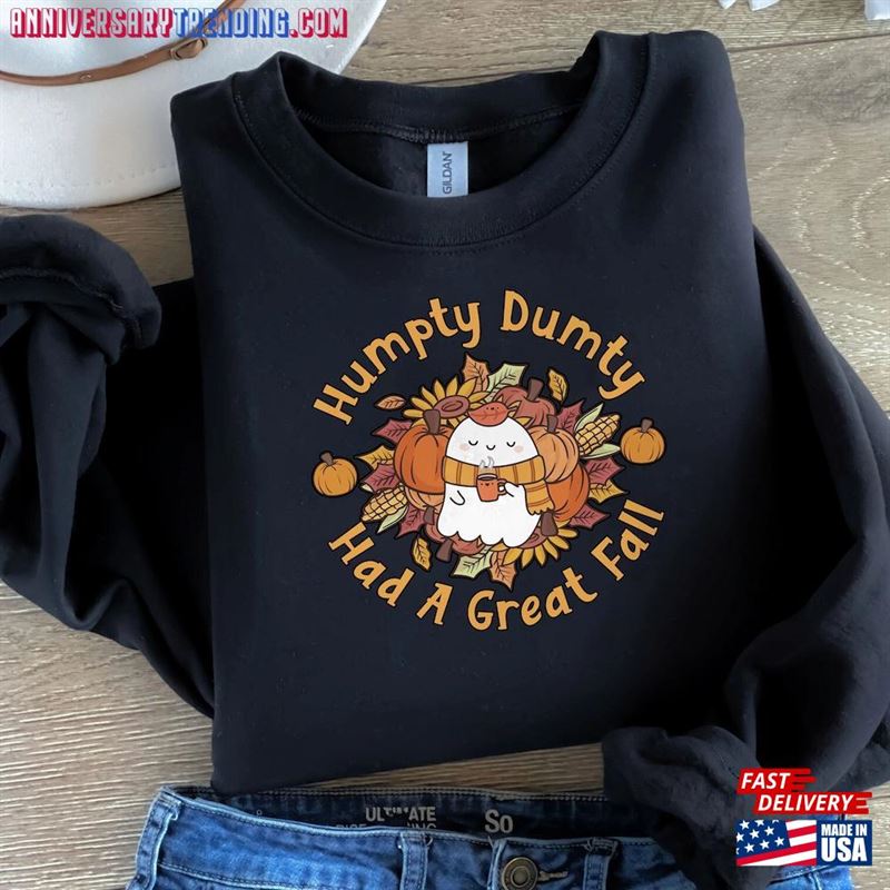 Humpty Dumpty Had A Great Fall Shirt Hello Pumpkin T-Shirt Unisex