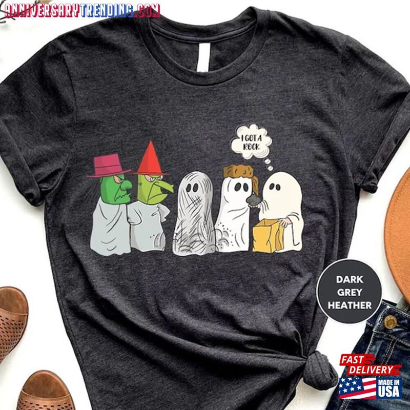 I Got A Rock Halloween Shirt Cute Fall Womens Ghost Unisex T-Shirt