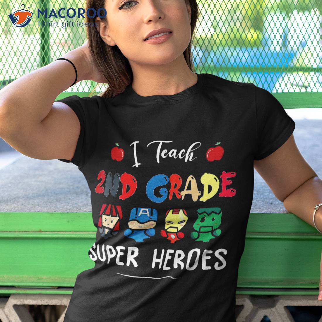 I Teach 2nd Grade Superheroes Back To School Teacher Shirt