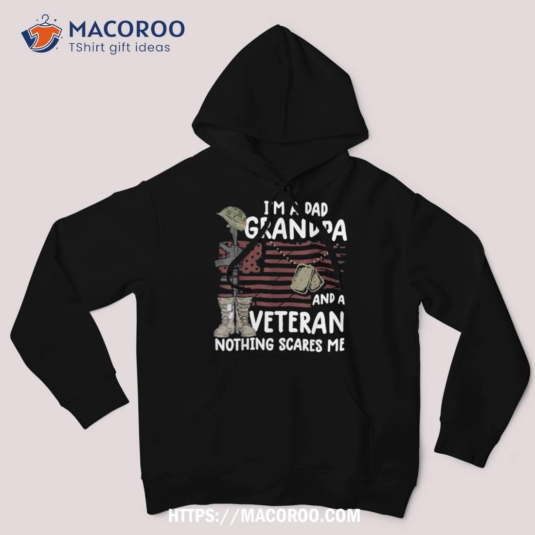 I’m A Dad Grandpa And Veteran Shirt Flag Usa Father’s Day