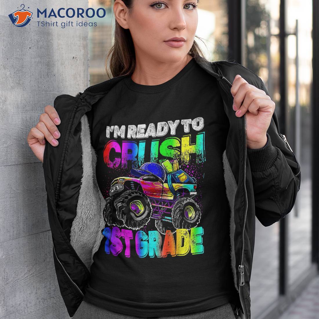 I’m Ready To Crush 1st Grade Monster Truck Back School Shirt