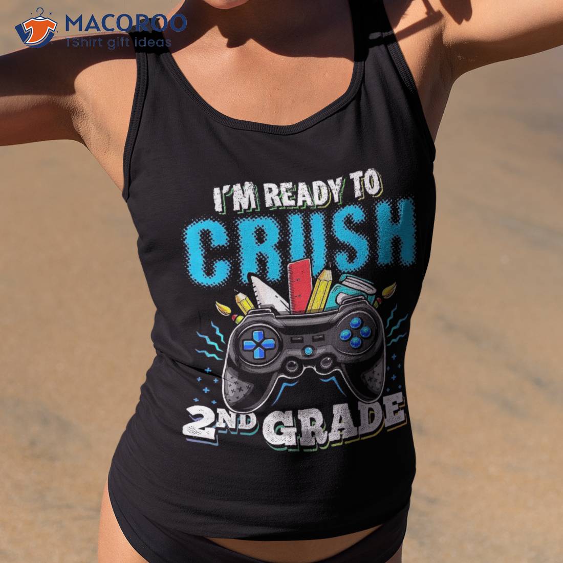 I’m Ready To Crush 2nd Grade Back School Video Game Boys Shirt